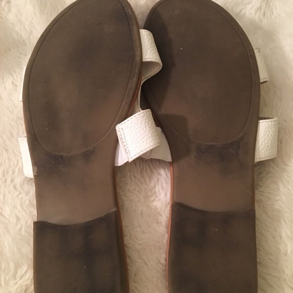 Sonoma White‎ Flat Sandals, Size Large (8 to 9) - Picture 3 of 3